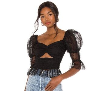 Dolores Top in Black
LPA
Color: Black

Elegant Black Puff Sleeve Top